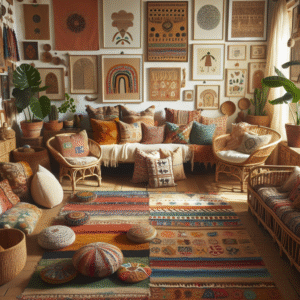 Boho Nursery Decor With Warm Tones