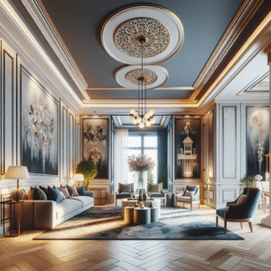 Ceiling Paint Ideas With Contrast Borders