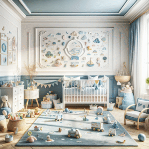 Classic Blue And White Nursery