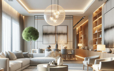 Contemporary Living Room With Statement Pieces