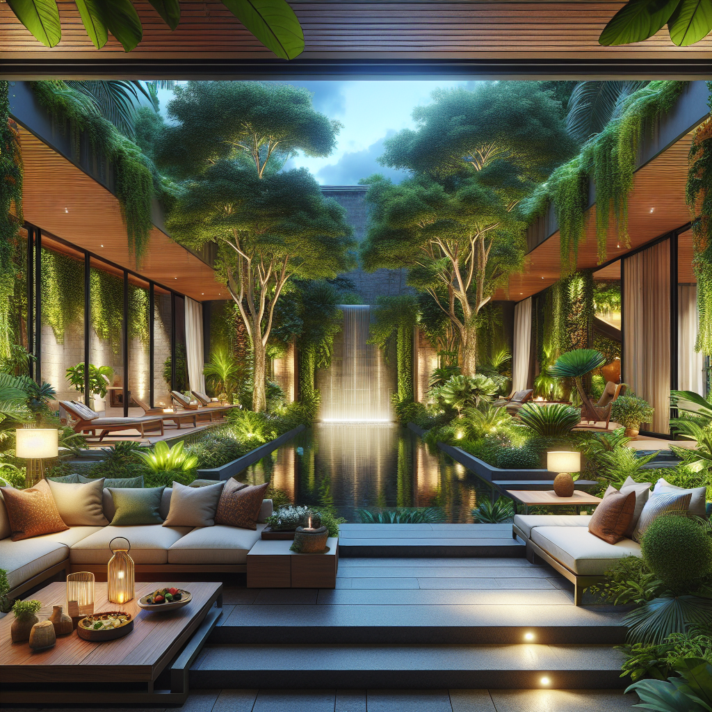 Designing Courtyard Gardens With Water Feature Focal Points