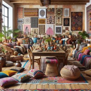 Eclectic Dining Room Table Settings