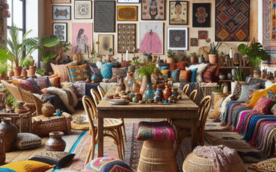 Eclectic Dining Room Table Settings