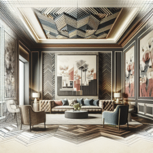 Feature Walls With Herringbone Patterns