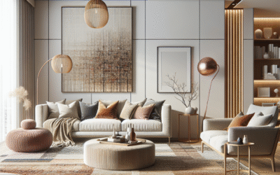 Visual guide for choosing rug sizes