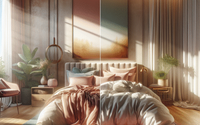 From Drab to Dreamy: The Power of Pastel Bedding in Bedroom Design (Highlights contrast and improvement)