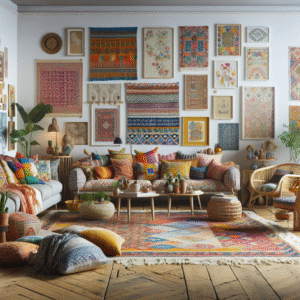 Global Textiles In Bohemian Interiors