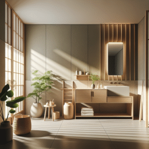 Japandi Minimalist Bathroom Design Ideas