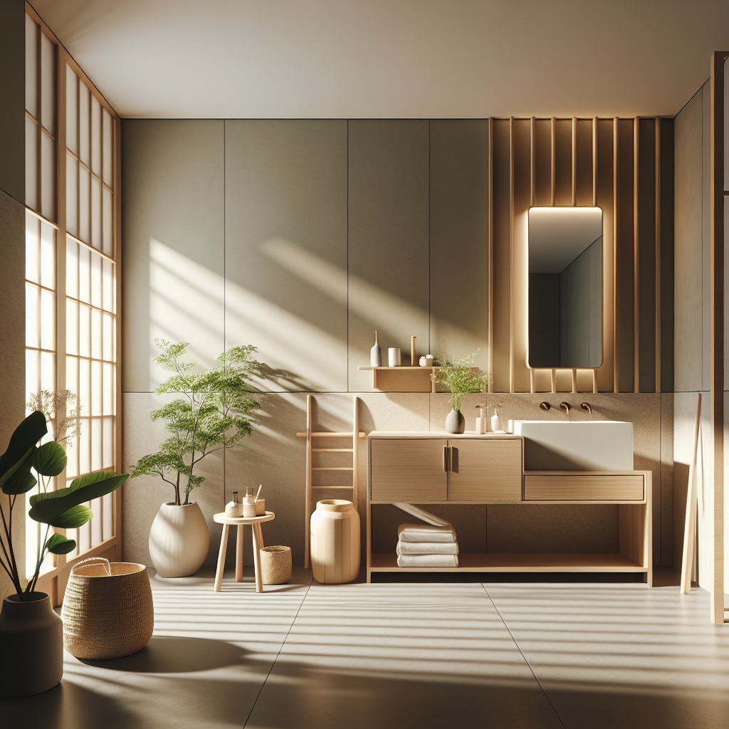 Japandi Minimalist Bathroom Design Ideas