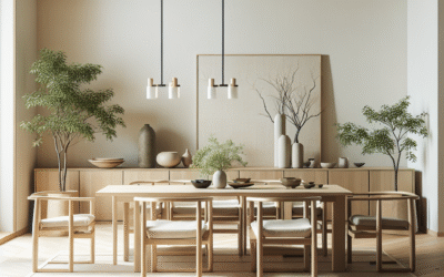 Japandi Style Minimalist Dining Room Ideas