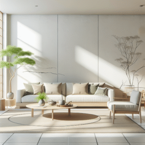 Japandi Style Minimalist Open Spaces