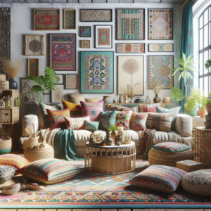 Layering Textiles In Bohemian Design