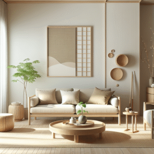 Minimalist Japandi Style With Wooden Accents