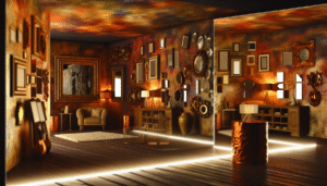 Mirrored Dimensions: Transform Your Space with Layered Artistry and Dramatic Reflections