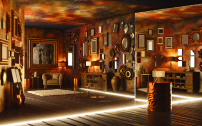 Mirrored Dimensions: Transform Your Space with Layered Artistry and Dramatic Reflections