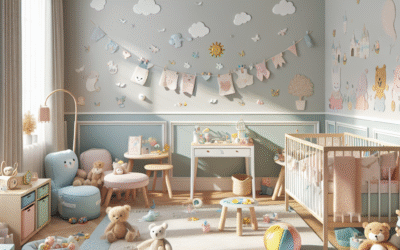 Pastel Color Nursery Decor