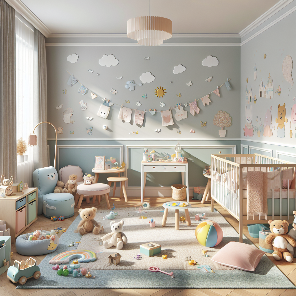 Pastel Color Nursery Decor