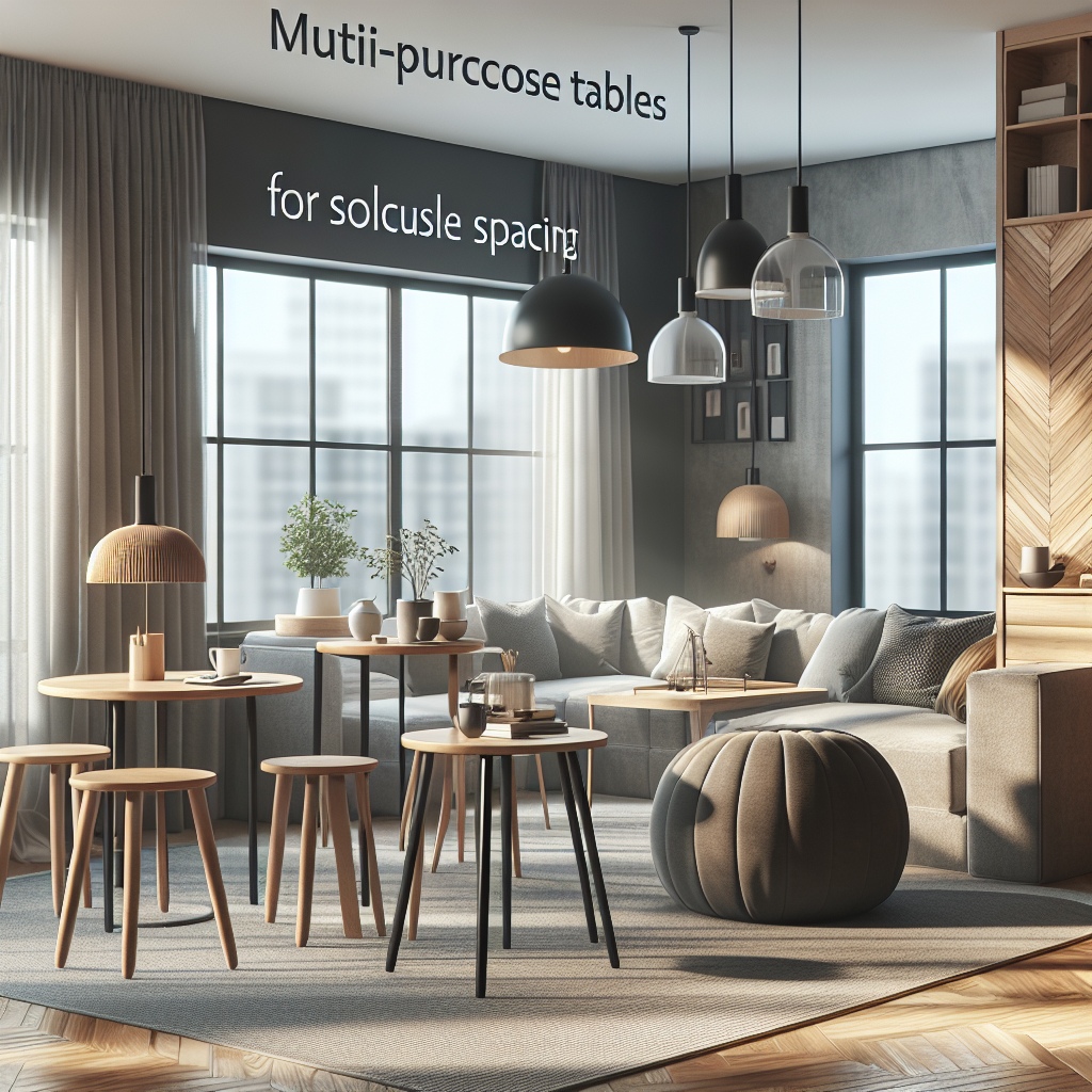 Small Space Solutions With Multipurpose Tables