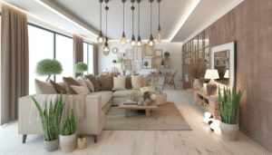 Home office before decluttering, cluttered desk and laptop