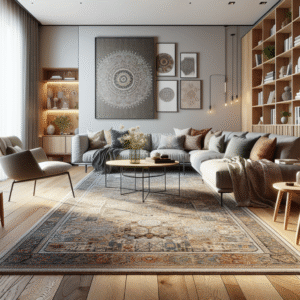Transforming Studio Spaces: Visual Zoning with Rugs for Style and Function