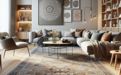 Transforming Studio Spaces: Visual Zoning with Rugs for Style and Function
