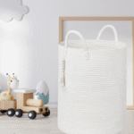 Spacious 58 L Woven Laundry Basket for Stylish Organization