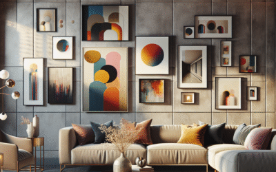 Vibrant Expressions: Transform Your Space with Bold Color Pop Gallery Wall Combinations