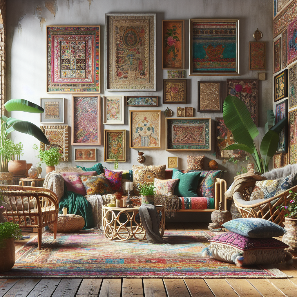 Vintage Art In Eclectic Rooms
