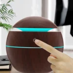 Chic Wood Grain Mushroom Humidifier & Aroma Diffuser