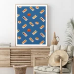 Summer Sea Swim Poster Open-Water Pool Canvas Painting Abstract Diving Whale Art Print Minimalist Wall Picture Living Room Decor - Image 4