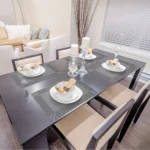 Place Mats for Kitchen Dining Table, Heat-Resistant Anti-Skid Stain Washable PVC Table Mats, Easy to Cleaning Dinner Mats - Image 3