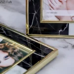 Marble Texture Metal Photo Frames Modern Design Picture Frame Bedside Table Wedding Anniversary Photo Frame Desk Decoration - Image 4