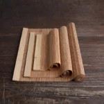 New Natural Bamboo Table Mat Tea Dining Hot Insulated Table Runner Japanese Style Natural Woven Placemat Coaster Cup Pad - Image 4