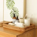 Handwoven Rattan Storage Basket Square Wicker Tray Picnic Basket Bread Food Plate Fruit Cake Sundries Box Kitchen Decoration - Image 2