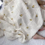 Baby Swaddle Wrap Cotton Muslin Blankets for Newborn Babies Accessories Infant Receiving Blanket Swaddle Soft Gauze Bath Towel - Image 4