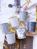 British ceramic Roland simple elegant romantic Mug European coffee tea cup office water cup underglaze color