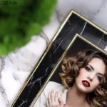 Marble Texture Metal Photo Frames Modern Design Picture Frame Bedside Table Wedding Anniversary Photo Frame Desk Decoration - Image 3