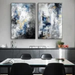 Modern Abstract Canvas Art - Customizable Wall Decor Masterpiece - Image 2