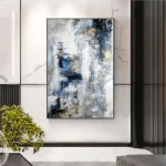 Modern Abstract Canvas Art - Customizable Wall Decor Masterpiece - Image 4
