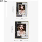 Marble Texture Metal Photo Frames Modern Design Picture Frame Bedside Table Wedding Anniversary Photo Frame Desk Decoration - Image 5