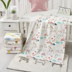 Cotton Baby Bath Towel Boys Girls Towel Blanket For Newborn Baby Bathrobe 4 Layers Gauze Washcloth Infant Swaddle - Image 4