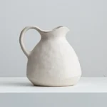 Simple Ceramic Vase Creative Jug Decorative Office Dried Flowers Organizer French Living Room Desktop Ornaments Home Decoration - Image 3