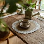 2 PCS Braided Placemats Heat Resistant Jute Table Mats Farmhouse Woven Fabric Natural Place Mats for Decorations Indoor Outdoor - Image 3