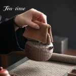 Elegant Cotton Linen Tea Towel for Stylish Tea Ceremonies - Image 5