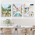 Captivating European City Canvas Art for Elegant Spaces - Image 3