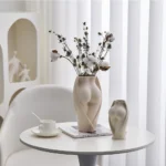 Decorative vases for flowers modern flower vase decoration home room decor nordic ceramic vase dried flower pots art plant pot - Image 5