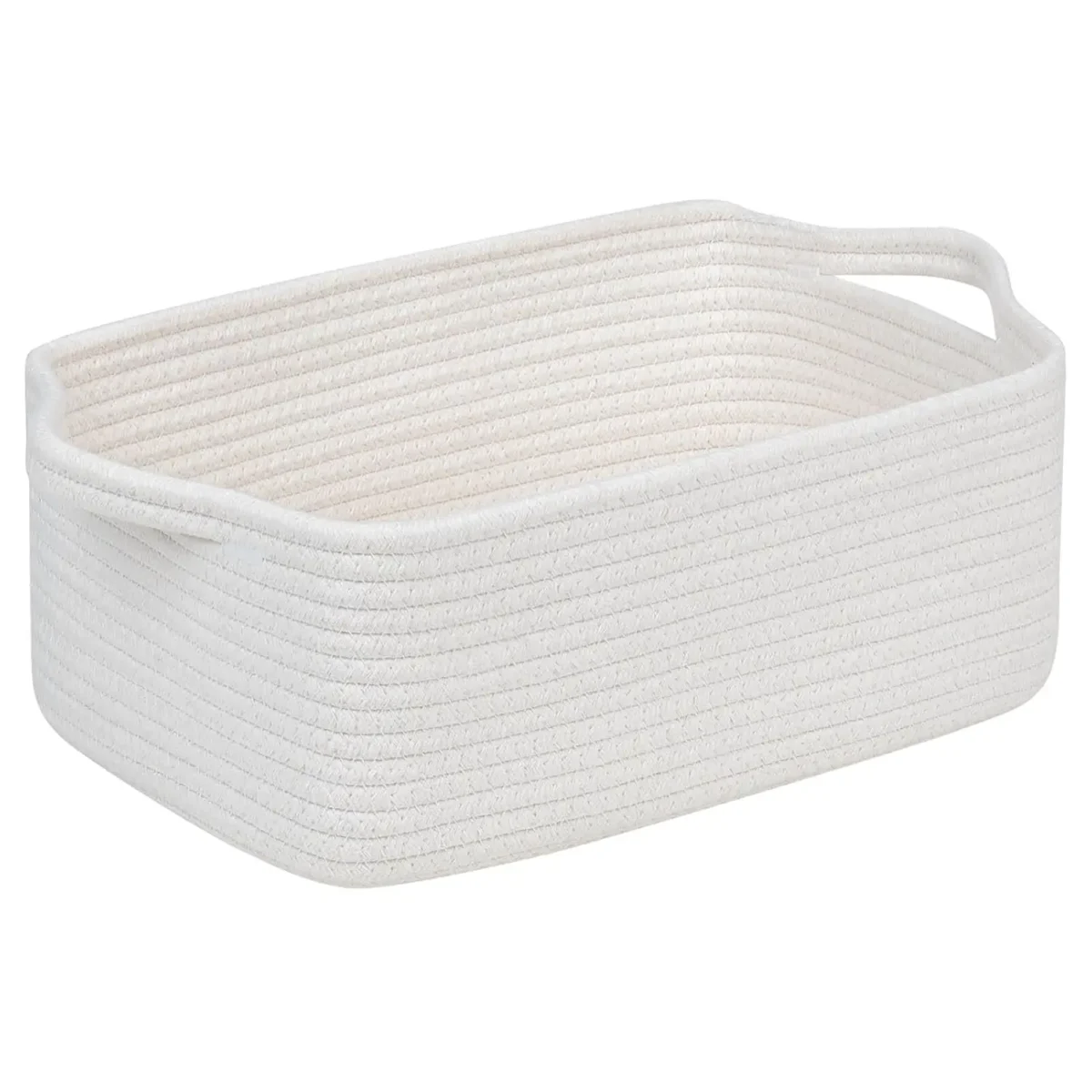 Durable Small Cotton Rope Basket for Organizing Woven Closet Storage Bin Shelves Closet Storage Basket Bathroom Organizer Bin - Image 7