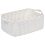 Durable Small Cotton Rope Basket for Organizing Woven Closet Storage Bin Shelves Closet Storage Basket Bathroom Organizer Bin - Image 7