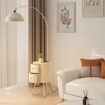 Wireless Charge Led Floor Lamp for Living Room Sofa Side with Shelf Standing Lamps Remote Control Dim Rading Table Lights - Image 4