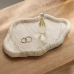 Creative Desktop Storage Trays Light Luxury Bedroom Cosmetics Unique Stone Tray Exquisite Home Jewelry Decoration Accessories - Image 3